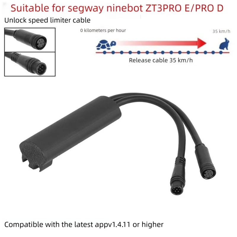 

Кабель для разблокировки скорости для Ninebot от Segway ZT3 PRO E/PRO D Max (35 км/ч)