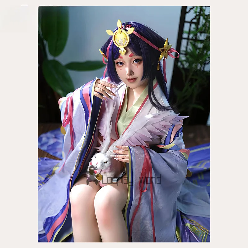 Игра Onmyoji Kaguya Hime костюмы для косплея униформа аниме ролевые игры праздничная вечеринка одежда на Хэллоуин для женщин