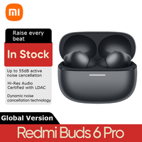 Global Version Xiaomi Redmi Buds 6 Pro Earbuds 55dB Active Noise Cancellation 480mAh Battery Bluetooth 5.3 TWS Earphone Headset