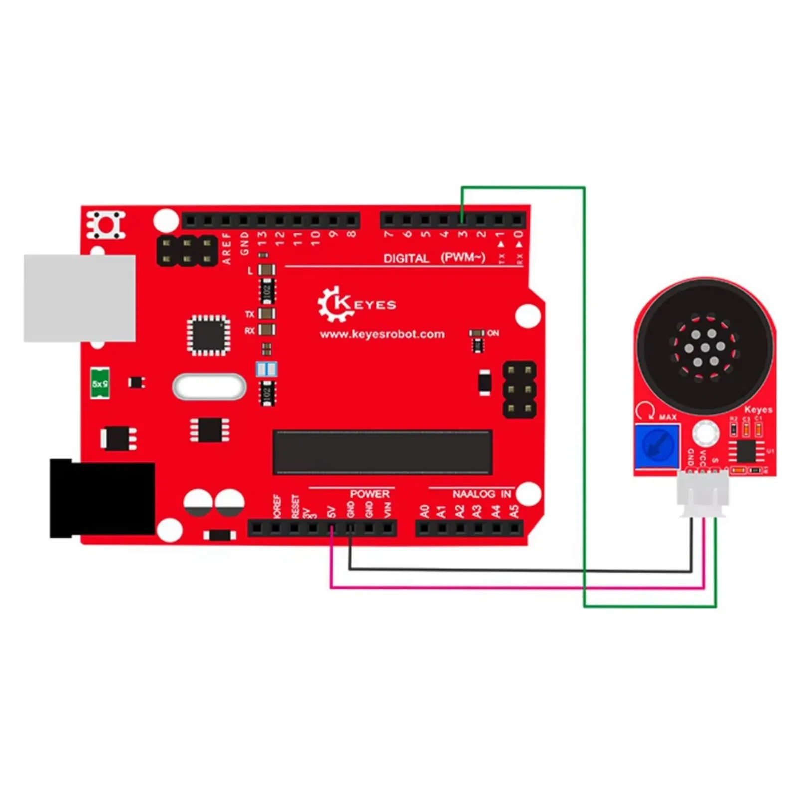 2 STKS Keyes 8002 DIY Audio Versterker Module met SC8002B Chip 8.5x Vergroting voor Arduino Muziek Projecten