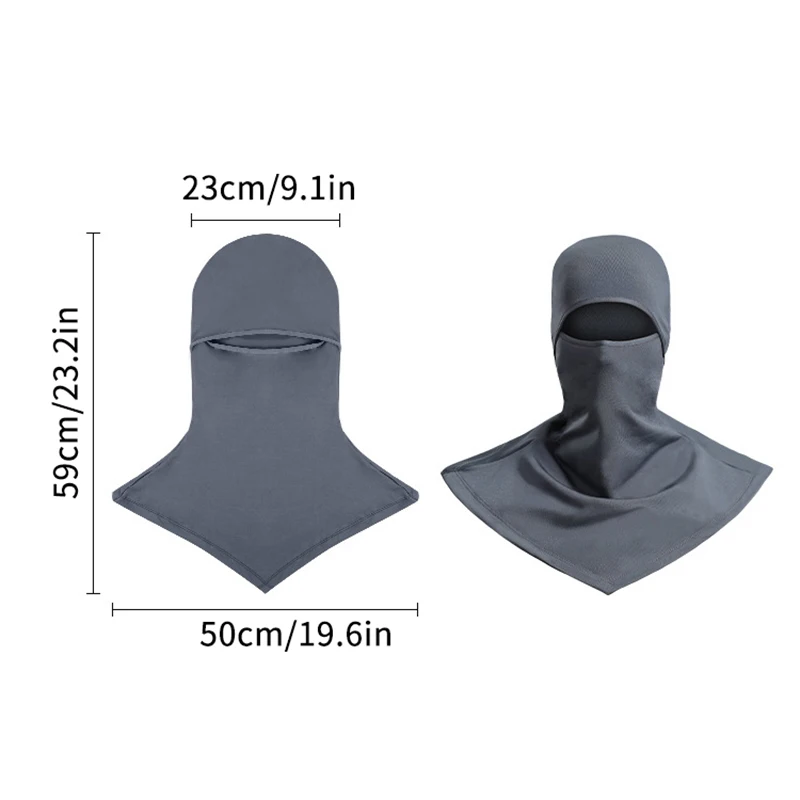

Outdoor UV Protection Face Mask High Elastic Full Face Cover For Sunscreen Windproof