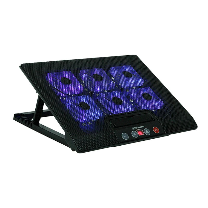 

Laptop Cooler Cooling Pad Base LED 2 Stand for Macbook 11 to17 Inch Laptop Notebook Peripherals 2 USB PortsBig Six Cooling Fan