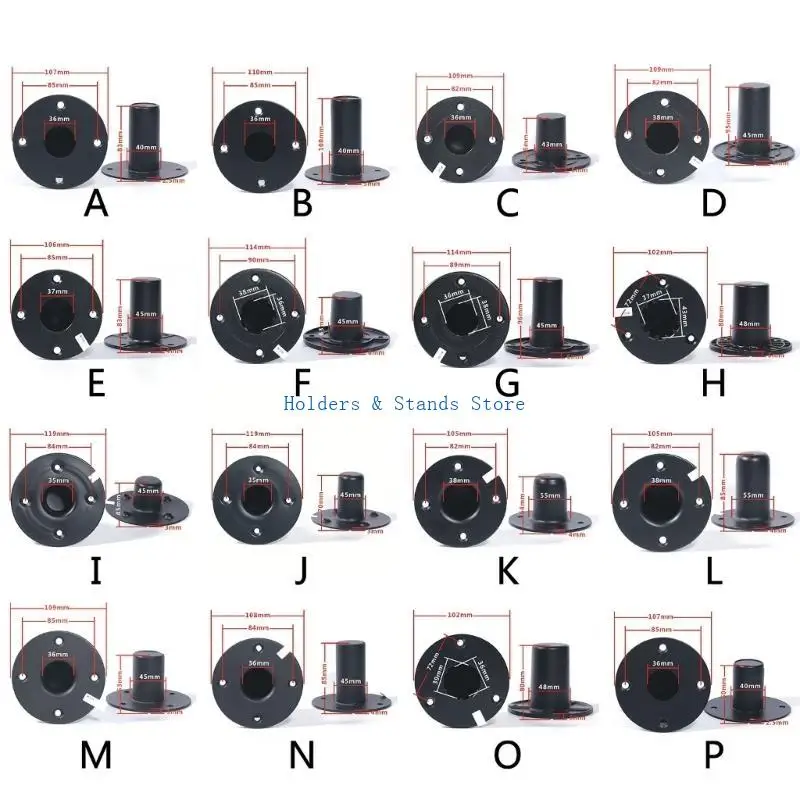 Y4UE Professional Metal Stand Speaker Base for Stage Sound Equipment Iron Constructio