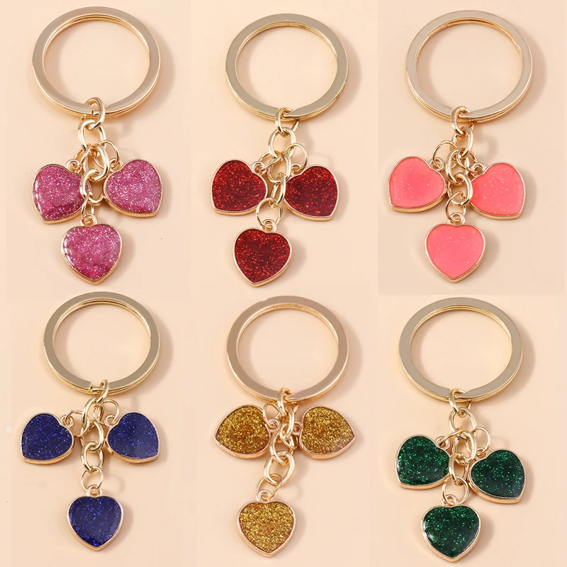 Niedlicher Schlüsselanhänger in Herzform, ein ideales Geschenk für Frauen und Männer, als Souvenir, für Autoschlüssel oder Handtaschen, zum Selbergestalten von Schmuck und als Accessoire. – Detail 13