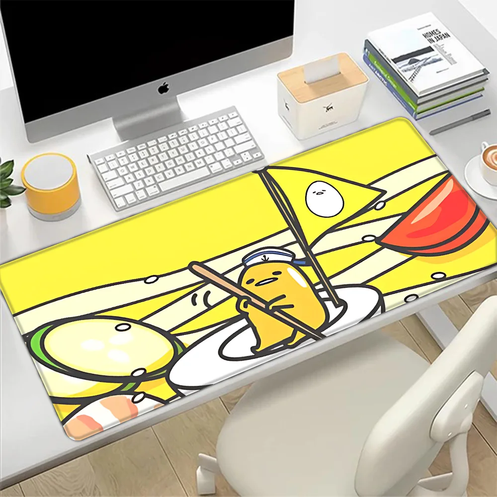 Sanrio Gudetama Lazy Egg Mousepad HD Printing Computer Gamers Locking Edge Non-slip Mouse Pad XXL90x40cm Keyboard PC Desk Pad