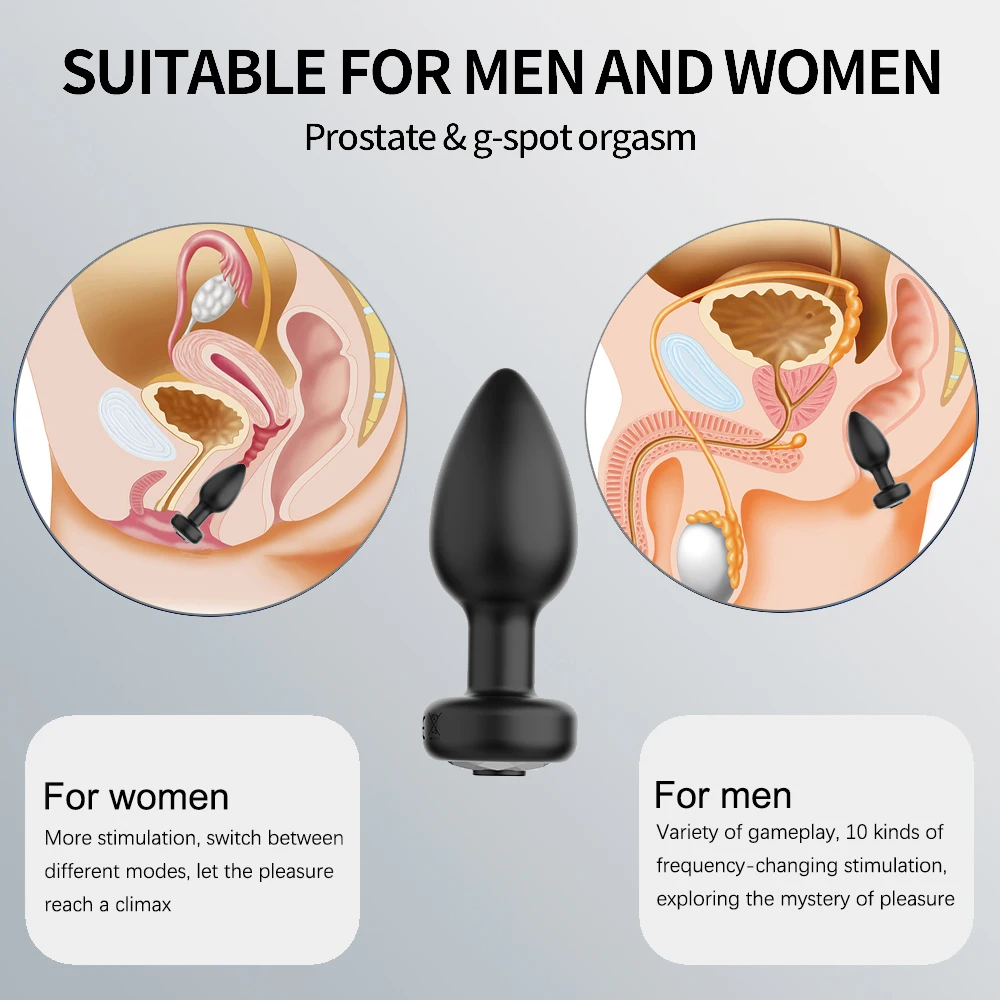 APP Anal Plug Bluetooth Butt Vibrator for Women Man Long distance Wireless Remote Controlled Ass Buttplug Female Male Sex Toy