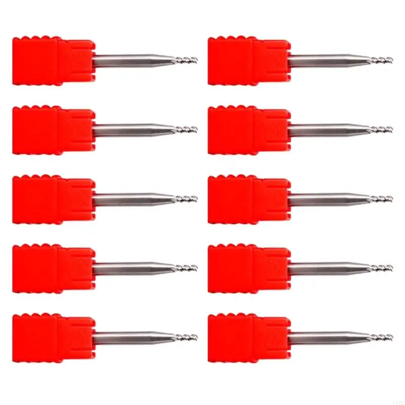 LX0C 10pcs Steel Three Flutes Milling Bit Milling Ruters for Aluminium Resistance and Discuracy