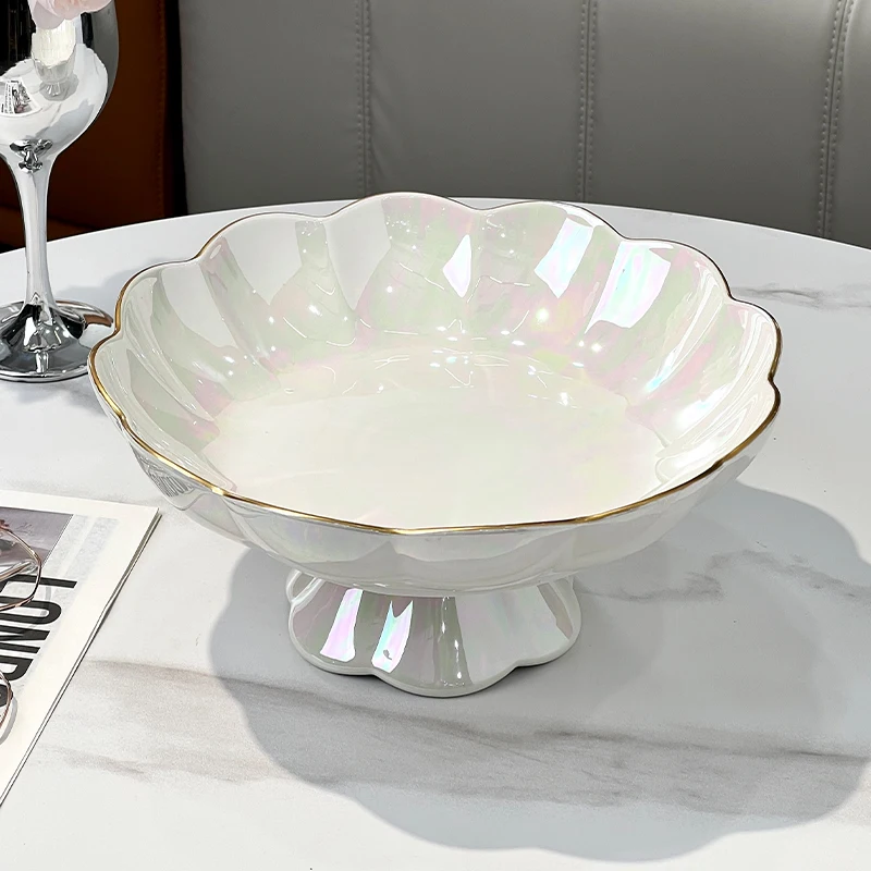 

High-end living room coffee table household Chinese New Year snacks fruit plate dried fruit candy plate