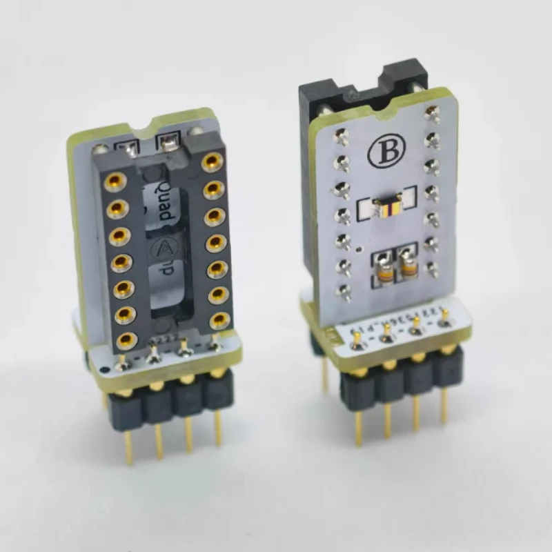 There are two options for converting four op amps to dual op amps: with decoupling and without decoupling