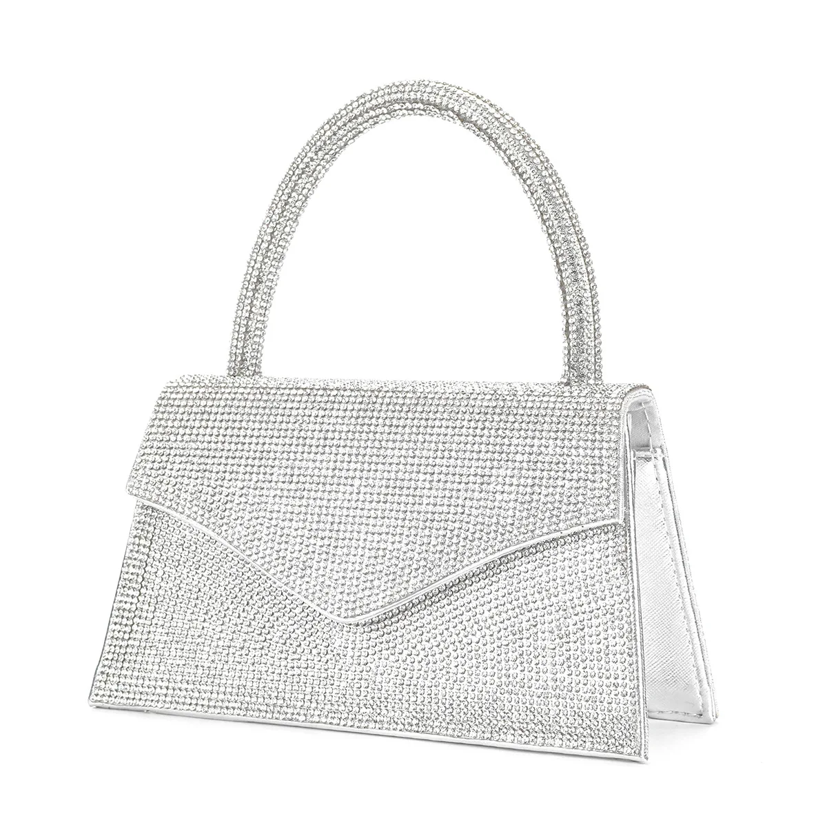 Women\'s Handbag 2023 New Mini Blingbling Diamond Femal Small Square Bag Fashion Chain Shoulder Bag Handheld Messenger Bag