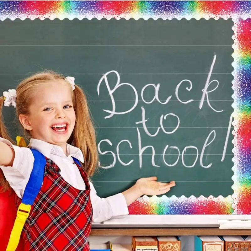 Taste confine dritte coriandoli U2je per decorazione in classe, bacheche per studenti divertenti e decorazioni del