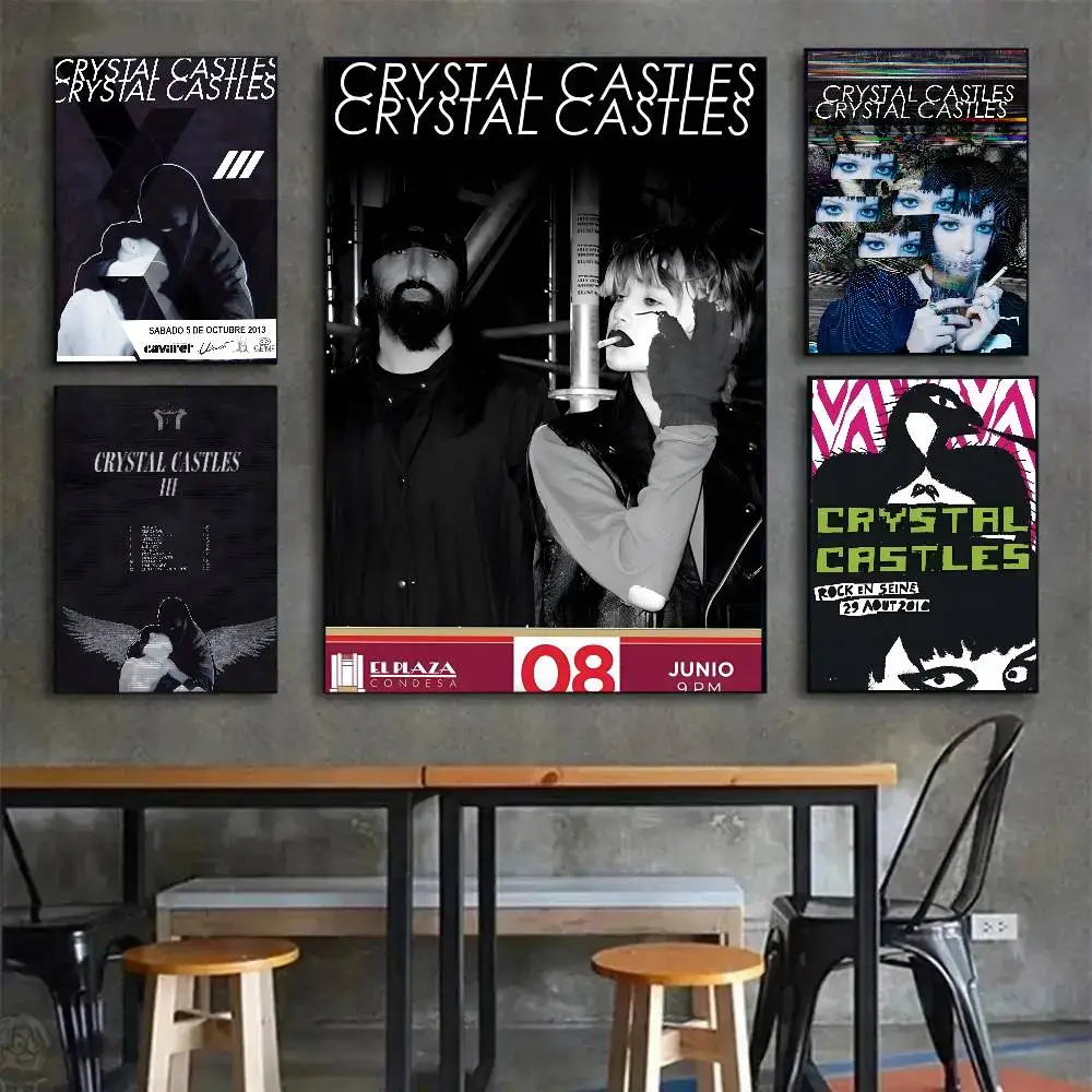 ملصق فني لفرقة الموسيقى C-Castles C-Castles مع مطبوعات هدية تزيين غرفة النوم وغرفة المعيشة #4