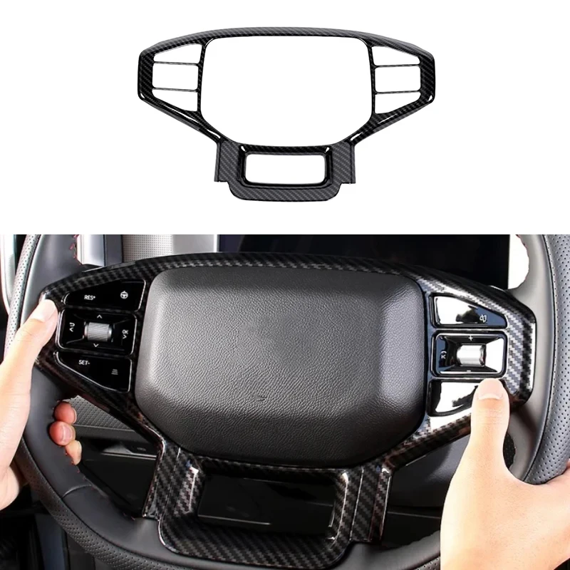 

Car Steering Wheel Decorative Frame Fit for Jetour Traveller T2 2023-2025 Modified Steering Wheel Decorative Panel Accessories