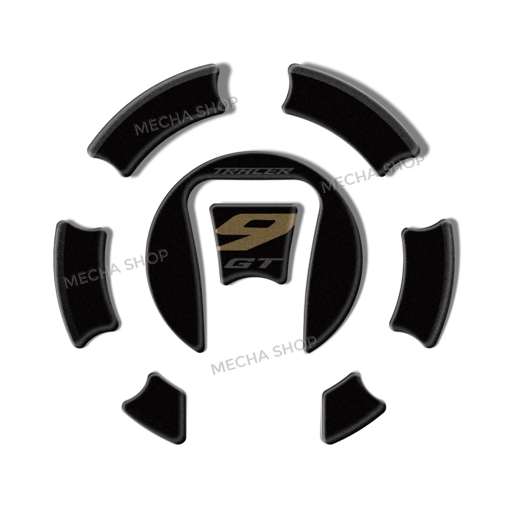 For Tracer 9 GT 2025 Accessories 9GT Ceramic Ice - Motorcycle Fuel Cap Protector 3D Gel Sticker