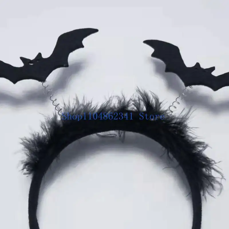 5asd Gothic Fledermaus Stirnband für Frauen Halloween Tiaras und Kronen Goth Stirnband