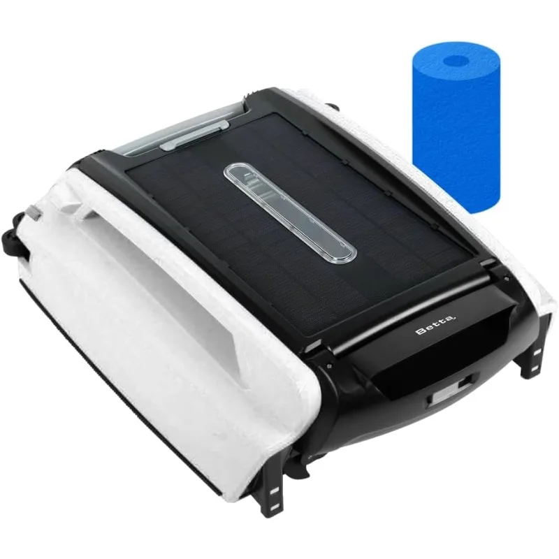 

Betta SE Solar-Powered Robotic Automatic Pool Skimmer Cleaner with 24/7 Continuous Cleaning Battery Power
