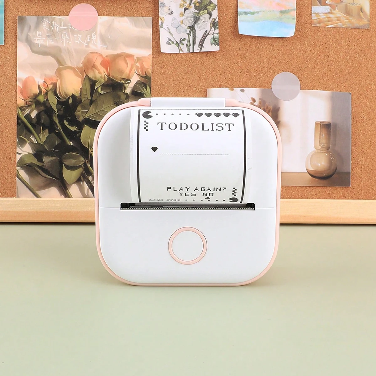 

1 шт., мини-HD-принтер, портативный принтер для наклеек, термопринтер Bluetooth или USB с бумагой для бесчернильной печати, офис