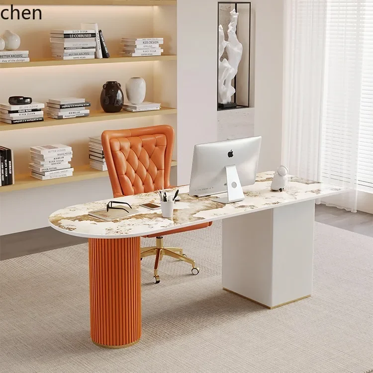 HYS- Beauty Salon Consultant Desk Meeting Room Office Desk Simple Modern Face-to-Face Reception Desk and Chair Set
