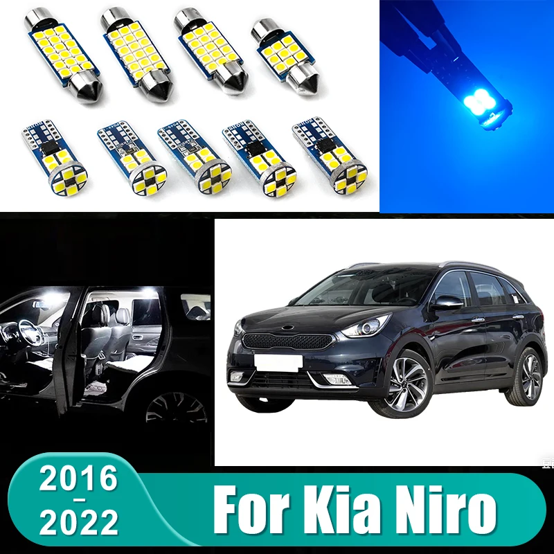 Für Kia Niro 2016 2017 2018 2019 2020 2021 2022 Niro EV Auto LED-Glühbirne Innenraum-Leselampe Schminkspiegel Kofferraumbeleuchtung Zubehör