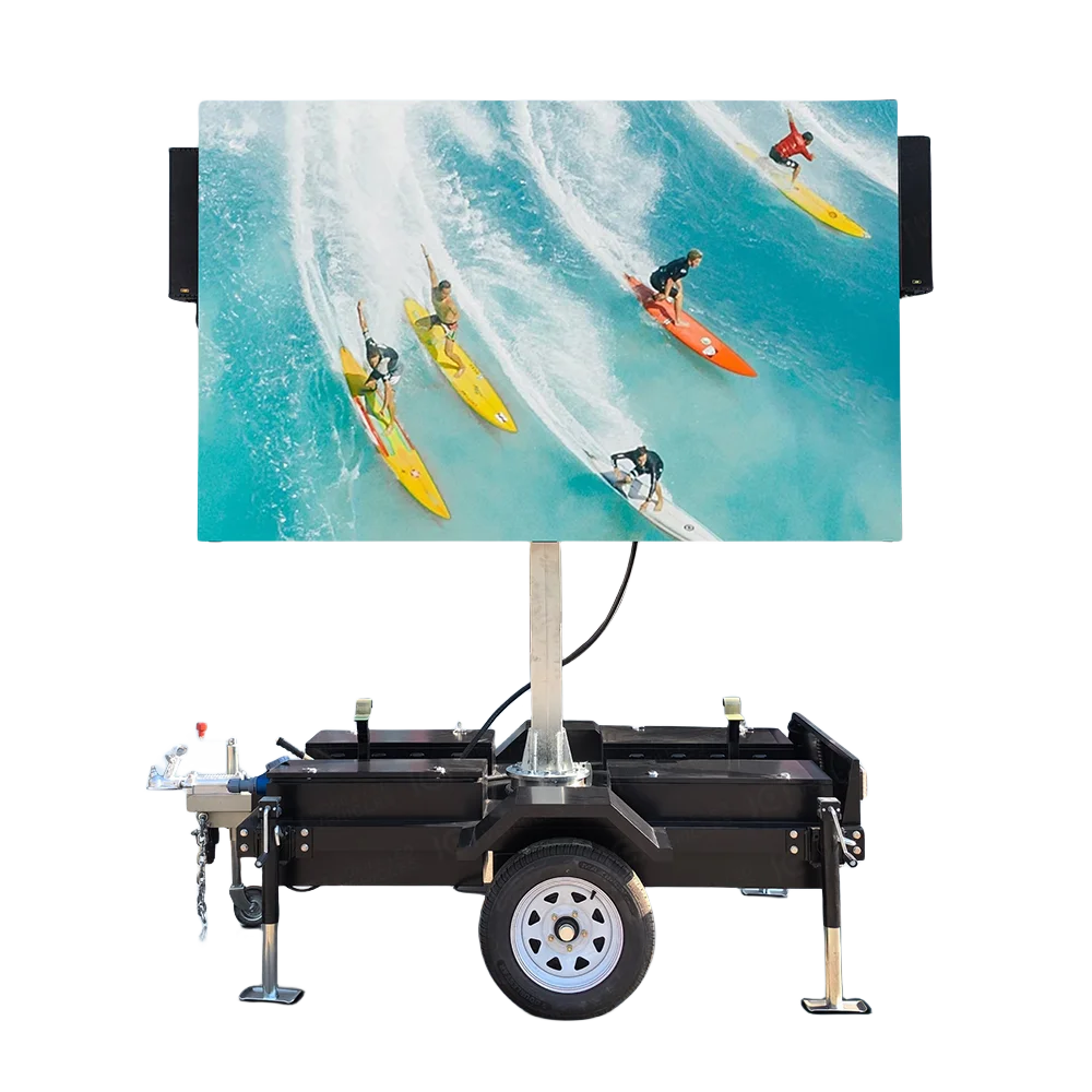 2025年プロモーション用3平方メートル屋外モバイル広告ビルボードトレーラー小型デジタル販売トレーラーサービス機器