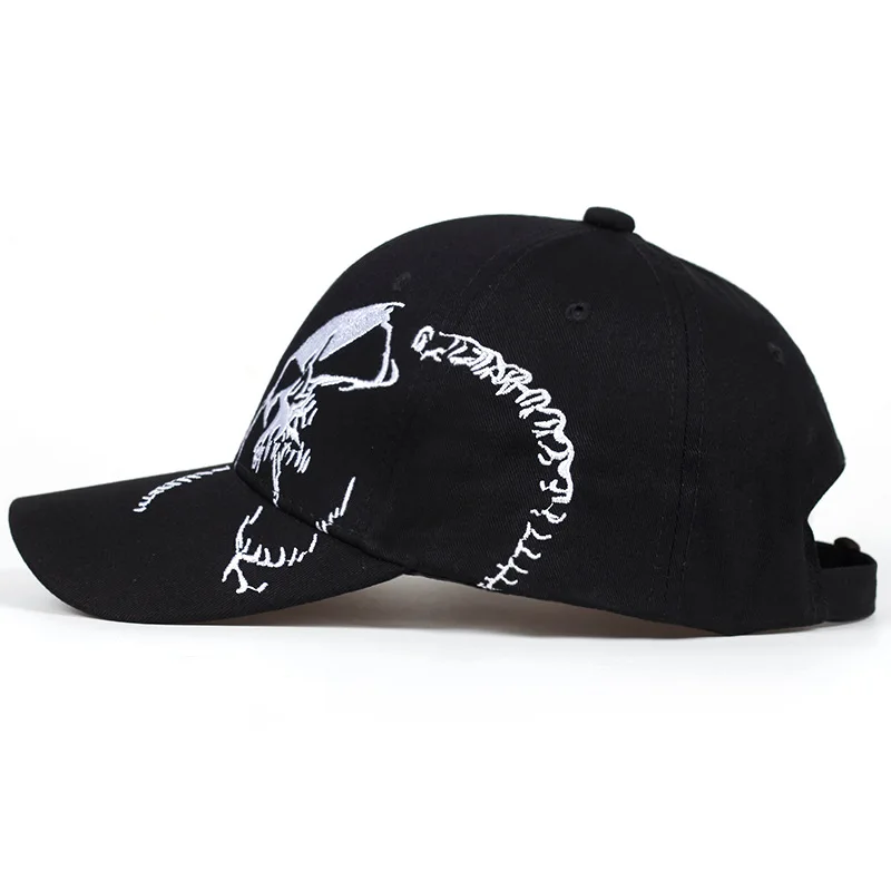 

UV Protective Skull Print Baseball Cap Fashion Snapback Hat for Men Women Outdoor Sports Summer Sun Hat