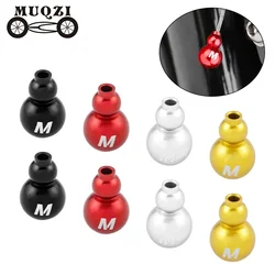 MUQZI 4pcs Cable End Caps Bike Brake Shift Cable Alloy End Crimps MTB Shifter Wire End Cap Bicycle Protection Accessories