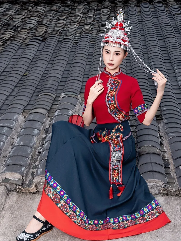 

New exotic adult women's finery phoenix crown traditional travel photography dance performance costume