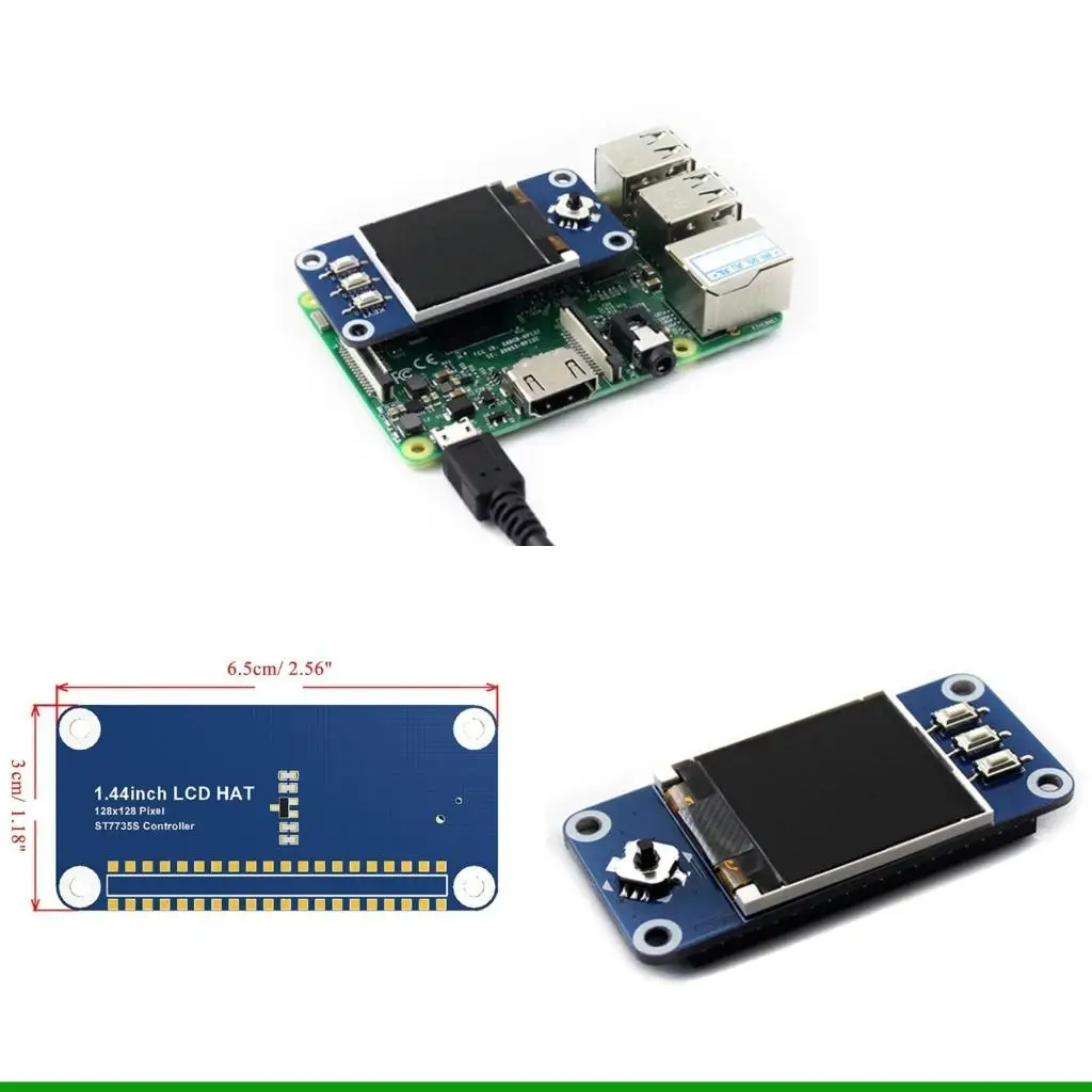 

U55C 1.44 inch Color LCD Expansion Board SPI 128×128 Pixel ST7735S Driver