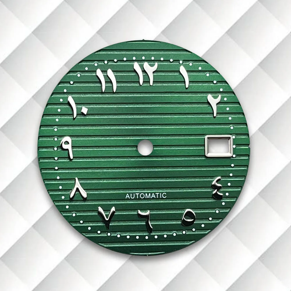 30.5mm S Logo Dial Fit NH35 Japanese Movement Arab Stripe Dial Watch Modification Accessories