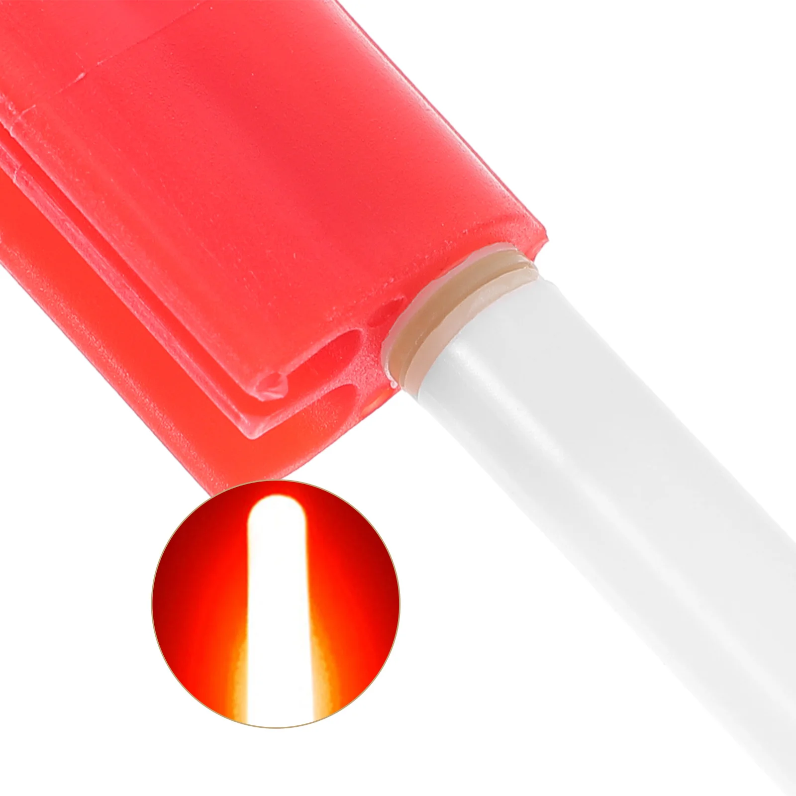 

7.7cm 6.5g Night Fishing Rod Light Stick Waterproof Electronic LED Lamp Durable Luminous Accessory with 2 Buckles 4 Apertures