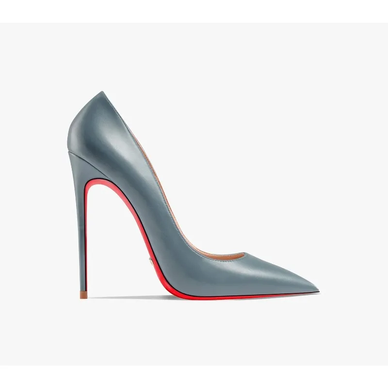 

2024 New Women Sexy Pumps Matte Finish 4.7 Inch/12CM Elegant High Heels Red Bottom French Style Spring Summer Shoes