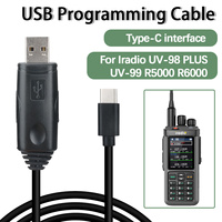 Original USB Programming Cable Type-C For Iradio UV-98 PLUS UV-99 Bajeton DM-5000 DM-6000 Radtel RT-880 RT-880G RT-6D Ham Radio