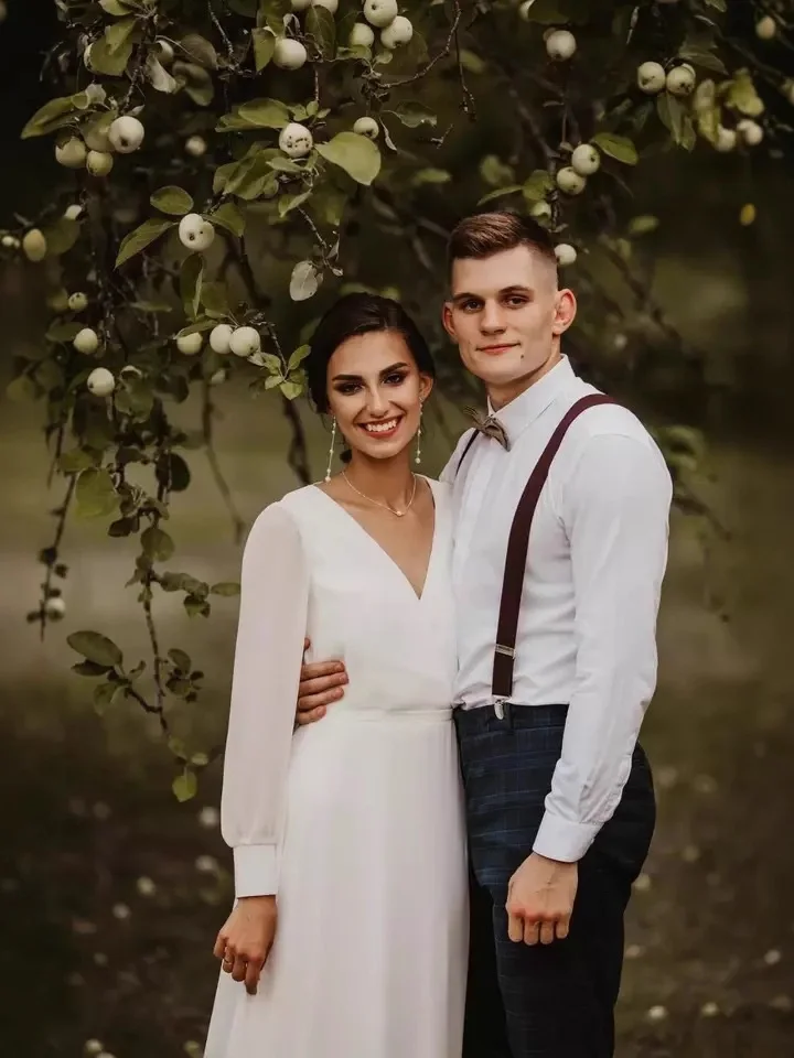 Ele V-Ne Long Sve Chiffon Wedding Dr Simple A-Line Travel Photoaphy Lichtgewicht sluier Koreaanse Sle mid-taille zijde