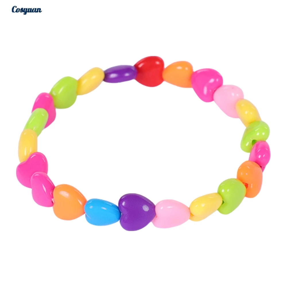 

TV ST 5 Cosplay Holly Wheeler Colorful Heart Bracelet Halloween Party Disguise Gifts Roleplay Costume Accessories Props Women