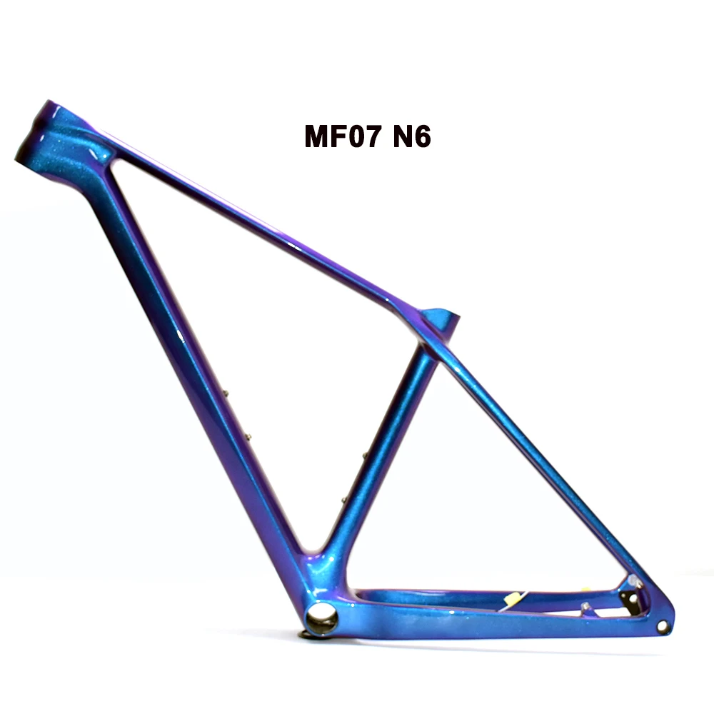 Chameleon Color 29er Carbon MTB Frame, Full Hidden Cable Mountain Frame, Boost Cycling with BB92 Dub Bottom Bracket, 148*12mm