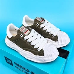 Leisure sports lace up real leather shoes and canvas shoes, two materials, multiple colors for men and women's casual shoes