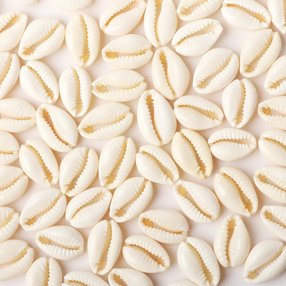 100 Pcs Shell Beads for Crafting DIY Home Decoration Materials Making Accessory Set Loose