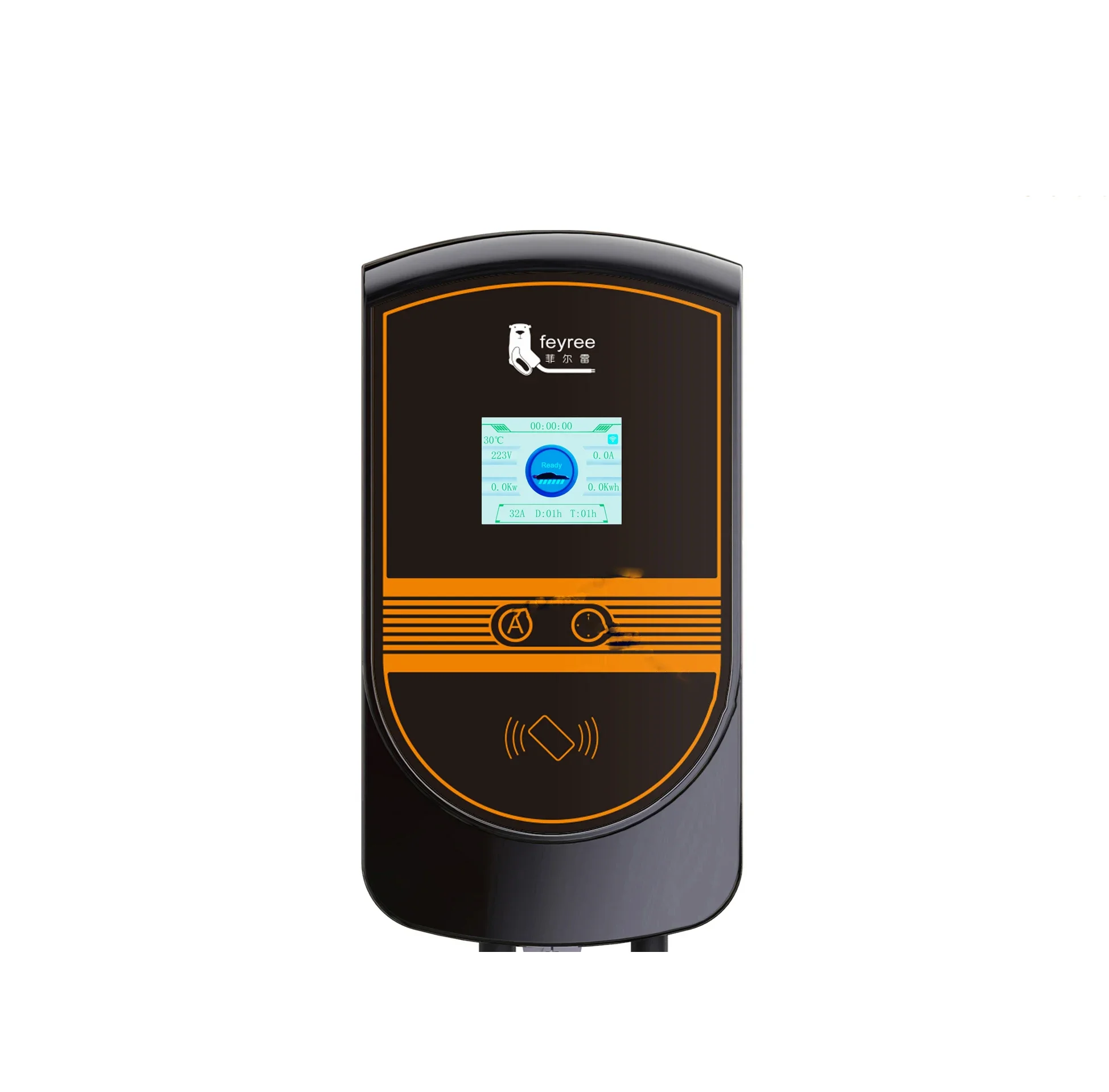 Feyree Auto Electronics 16A EV Charger Station 22KW Car Charger สาย N14-50P สําหรับ 22 KW EV Charger แบบพกพา