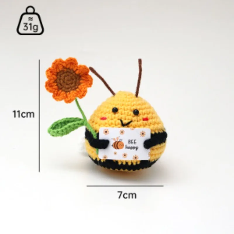 Mini Handmade Plush Wool Doll – Cute Funny Poop‑Hug Pocket Toy for Desktop Decoration, Birthday & Holiday Gift, 1PC