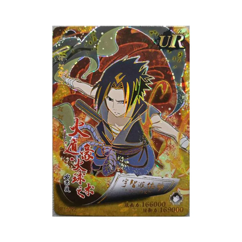 Anime NARUTO Rare UR Refraction Foil Senju Tobirama Uchiha Itachi Haruno Sakura Toys for boys Collectible Cards Birthday Present