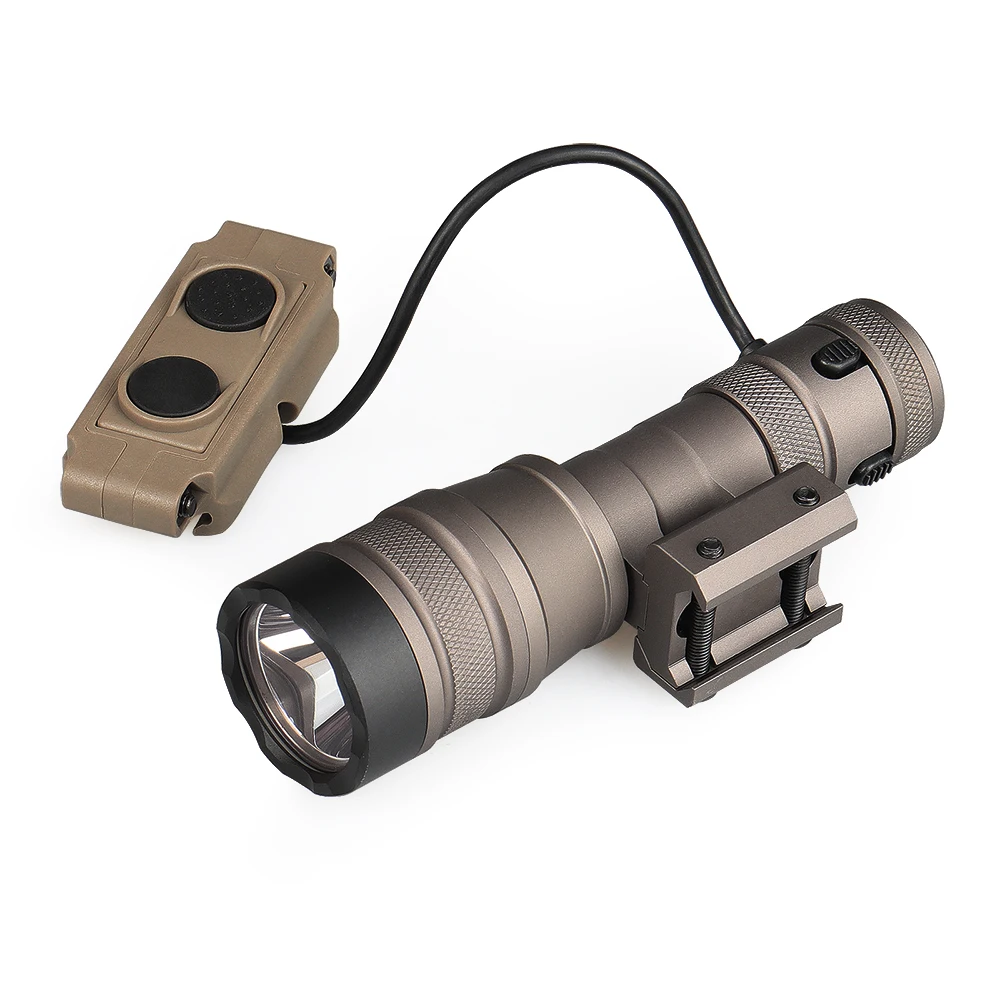 

Tactical Flashlight LED Micro Weapon Light 1000 lumens Momentary Constant Function with Remote Press Switch For Hunting 15-0155