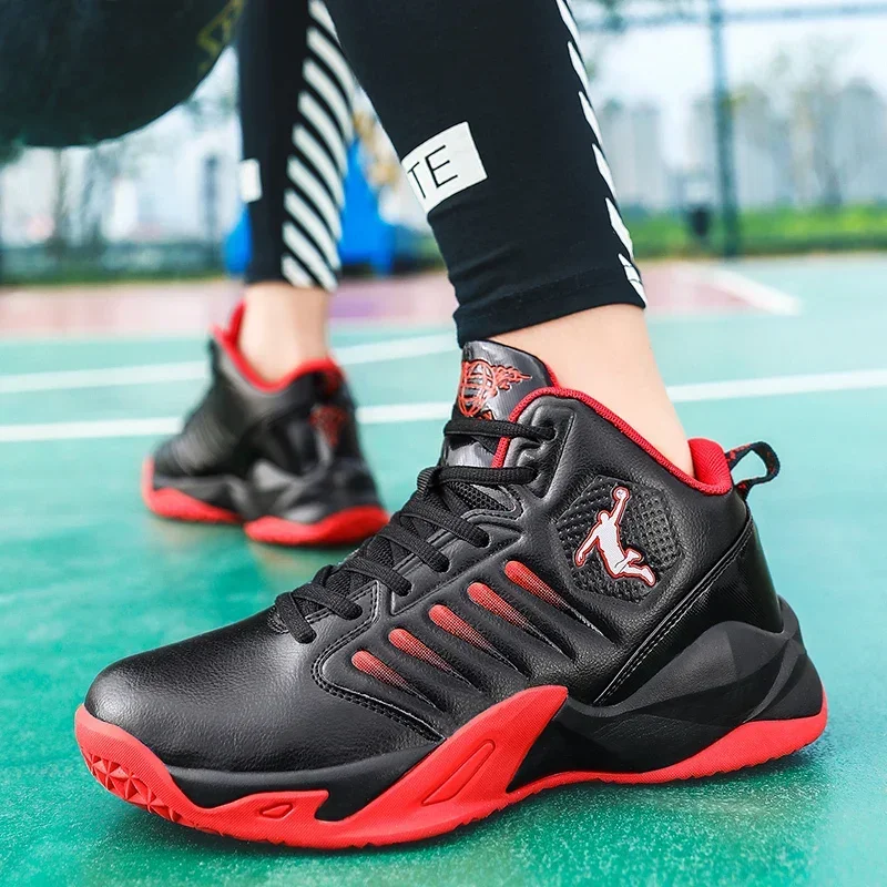 Men's Training Basket Basketball Boots Leather Men Sneakers Comfortable Basketball Non-Slip Lightweight Shoes Zapatillas Hombre