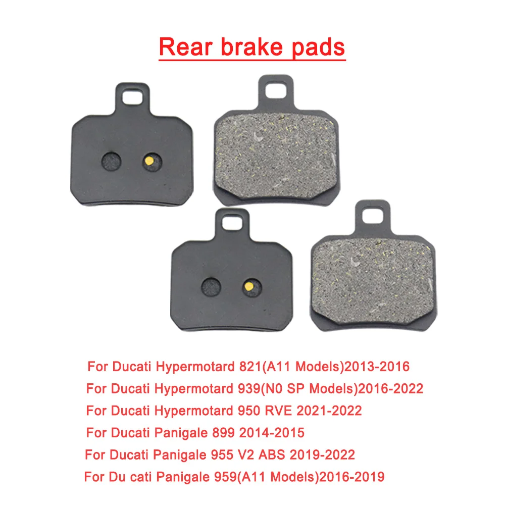 

Тормозные колодки для мотоцикла, задние тормозные колодки, тормозные дисковые тормозные колодки для Ducati Hypermotard 821 939 950RVE Panigale 899 955 ABS