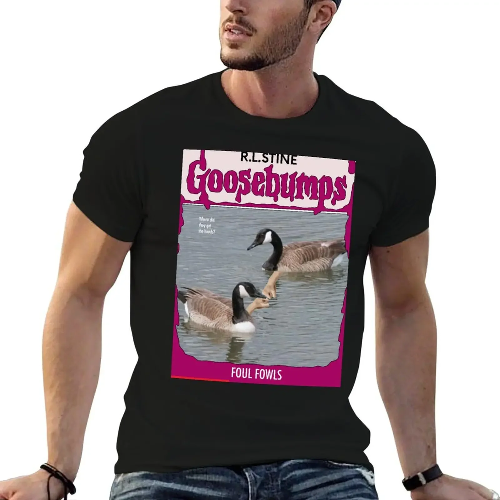 

Goosebumps Book Foul Fowls T-Shirt fashion shirts sweat T-shirts oversize mens graphic t-shirts funny