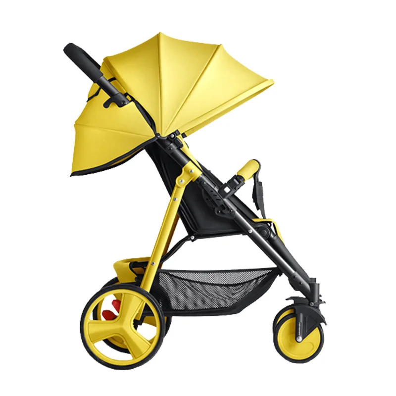 

New Baby stroller high landscape light can sit and lie down baby stroller folding children's Trolley car carportable stroller