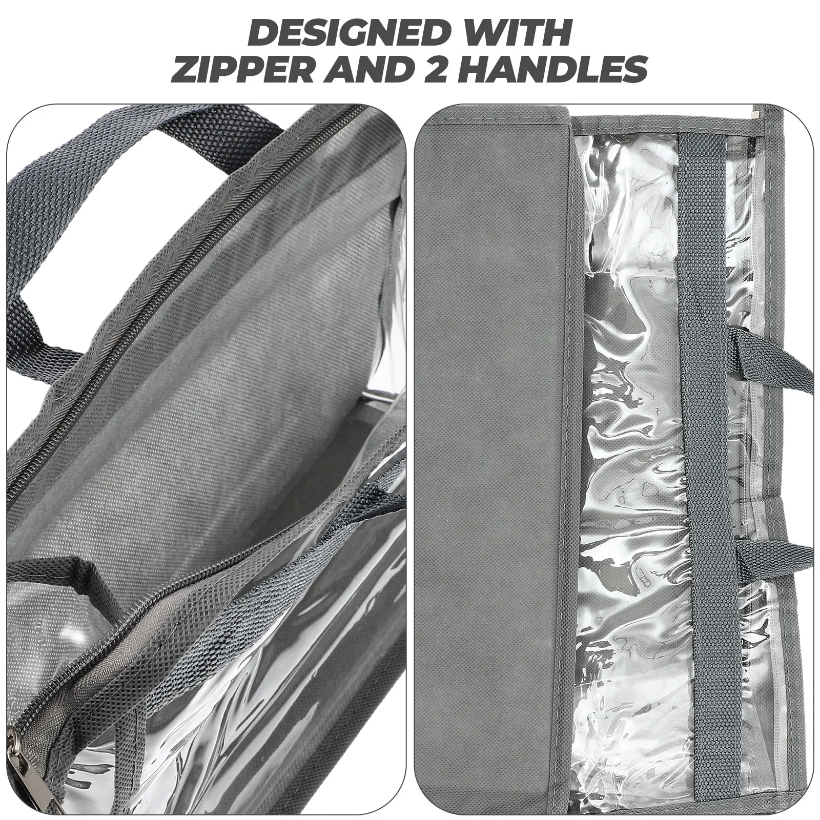 

3pcs Clear Handbag Storage Bag Pvc Dust-Proof Purse Organizer Hanging Closet Protector Waterproof Storage Pouches For Home