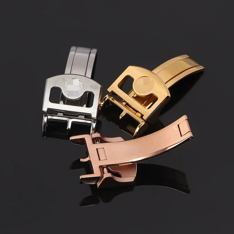 Stainless Steel Pilot Watch Buckle For Iw Portuguese Time Flight Crew Foldable Watch Buckle Couple Watches Accessories