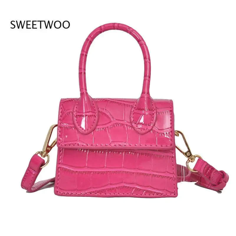 2021 Spring Crocodile Pattern Crossbody Bag Mini PU Leather Flap Women\'s Shoulder Bags Fashion Clutch Bag Outdoor Handbags Girls