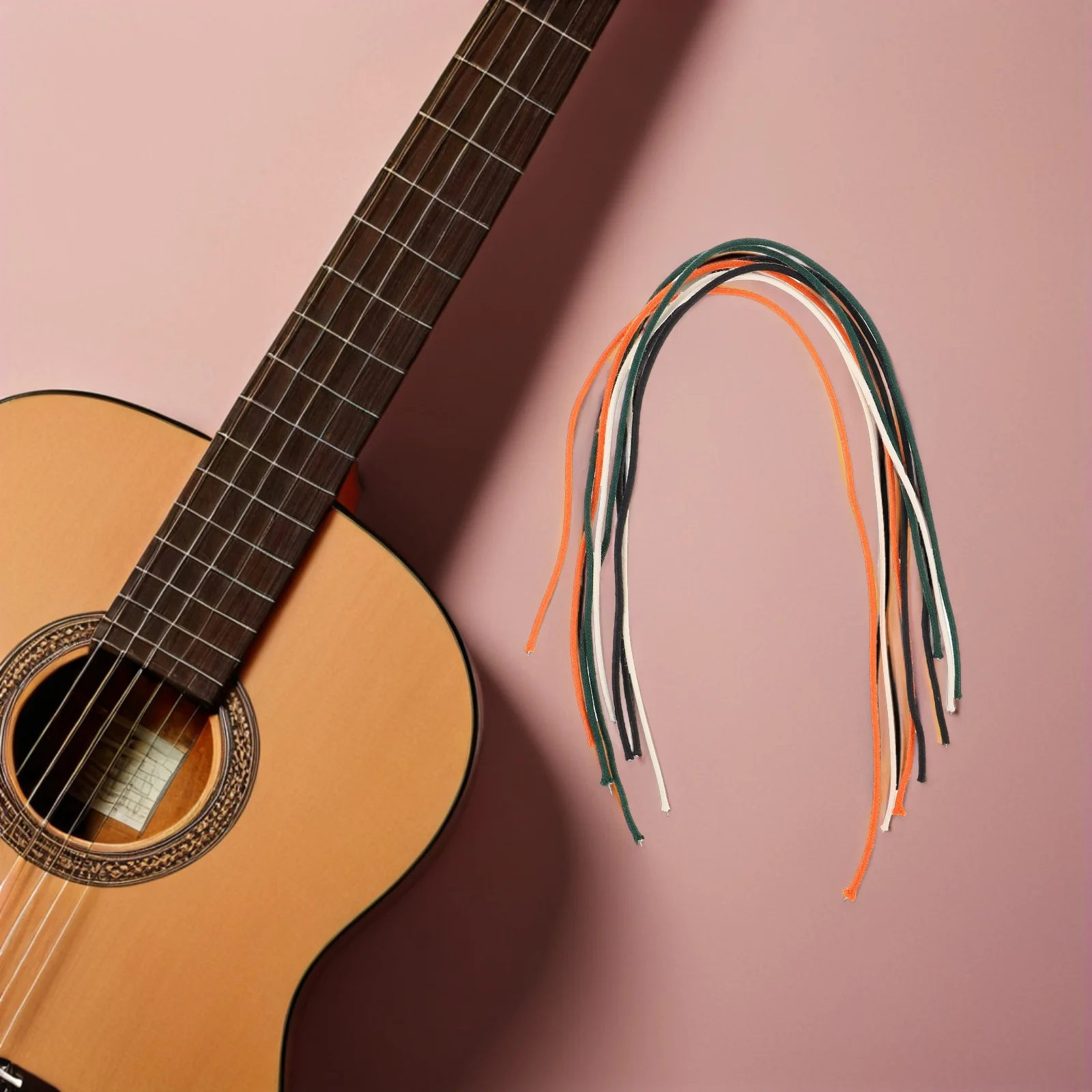 

8pcs Guitar Wire Kit Pre-Tinned Copper Pushback Cables 1Ft For Electric Bass Wiring Color-Coded Vintage Style Shielded Cable