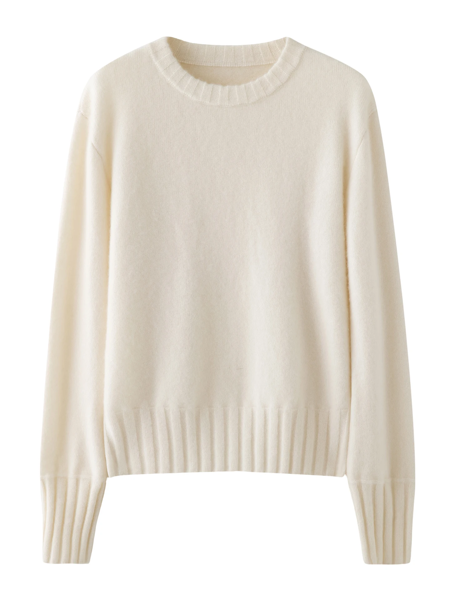 

Women's Winter Fashion 2025 Solid O-Neck Long Sleeve High Quaity Cashmere Sweater Pullover Warm Knit Casual Commute Tops